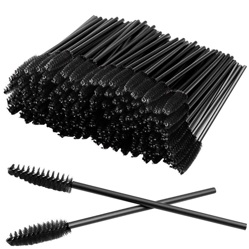 Eyelash Mascara Brush, 50pcs set Solid Color Eyelash Mascara Brush for Eye Lashes Extension, Eyebrow and Makeup, Professional Makeup Tools for Women