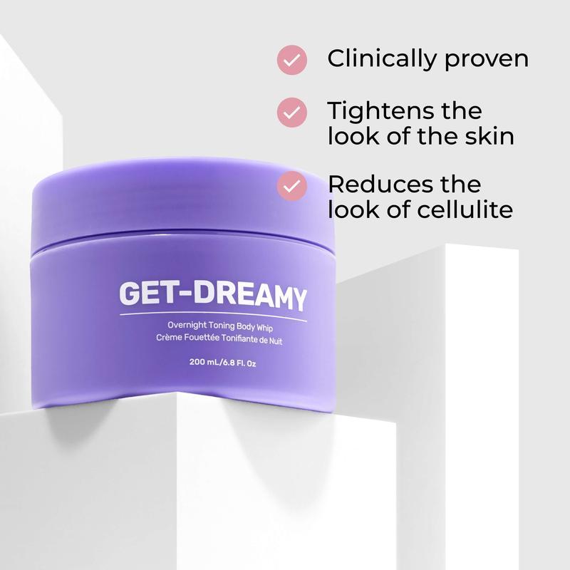 GET-DREAMY Clinically Proven Overnight Toning Whip for Sagging Skin - with Silybum Marianum extract