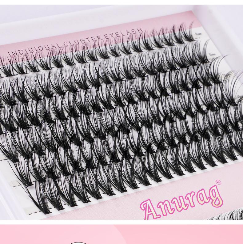 Fluffy Eyelash Bundle Fluffy 9-16mm Eyelash Bundle Extensions 30+40D Thick Volume Individual Eyelash D Curl Eyelash Bundle 240pcs DIY Eyelash Extensions,Applicator Tool,Super Keeps Eyelash Bundle Bonded and Sealed, Cosmetic Makeup Mascara Eyelashes