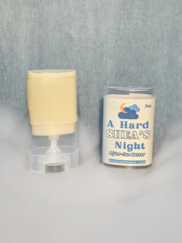 A Hard Shea's Night - After-Sun Butter - .5oz Roller Tube - for Sunburn, Cracked Skin, Sensitive Skin, All Ages