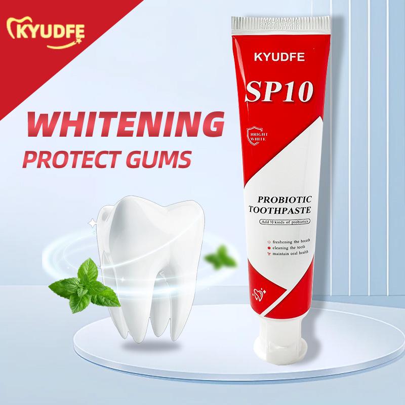 KYUDFE SP-10 [Triple Whitening] Probiotic Whitening Toothpaste, Free of Fluoride, Hydroxyapatite, Anti plaque,  Management