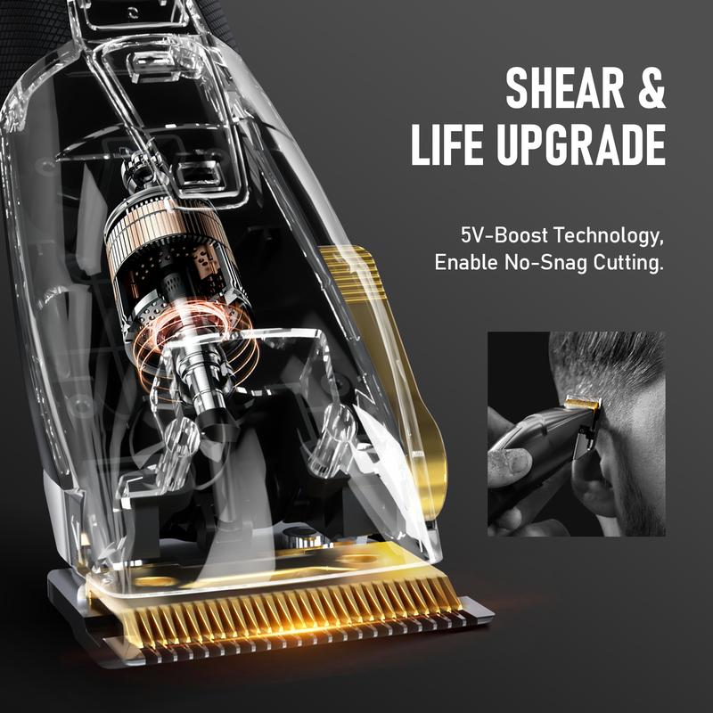 [ SUPRENT PRO Zeus ]barber supplies hair clippers for men-2500mAh battery-Type-C-Waterproof -Wet Dry Clippers Pro Complete Haircutting Kit 5V with barber cape hair scissors-gifts for men white elephant gifts for adults hunting gifts for men