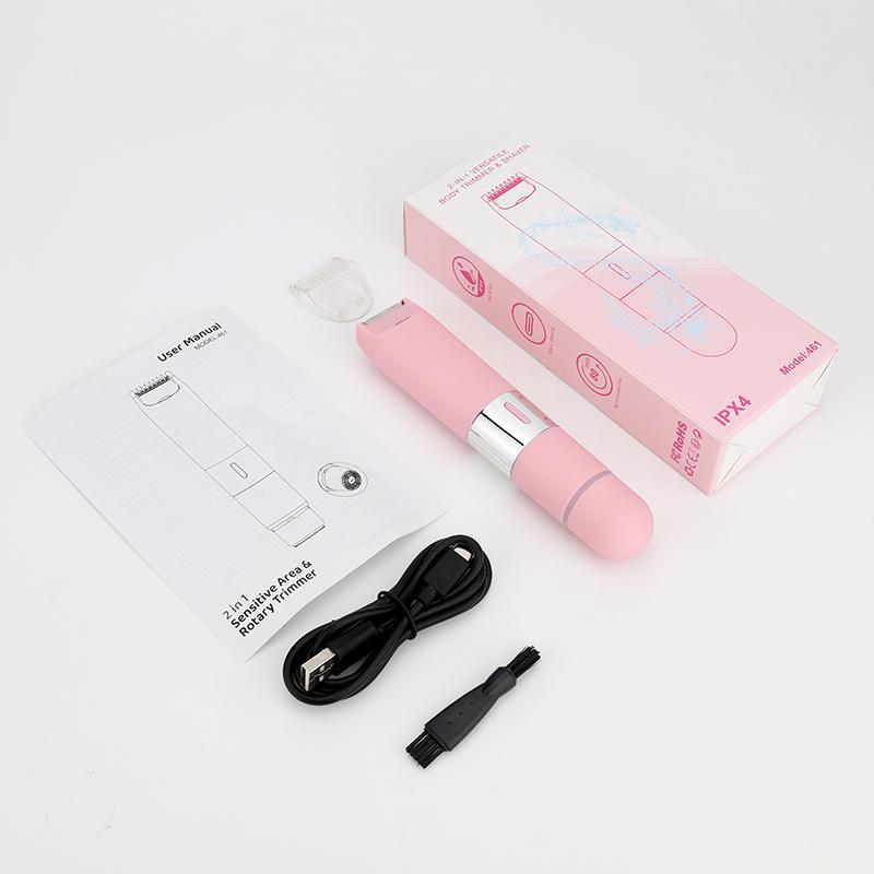 Electric Hair Trimmer, 1 Set Rechargeable Body Hair Shaver, Multifunctional Hair Removal Tool for Women, Personal Care Appliances