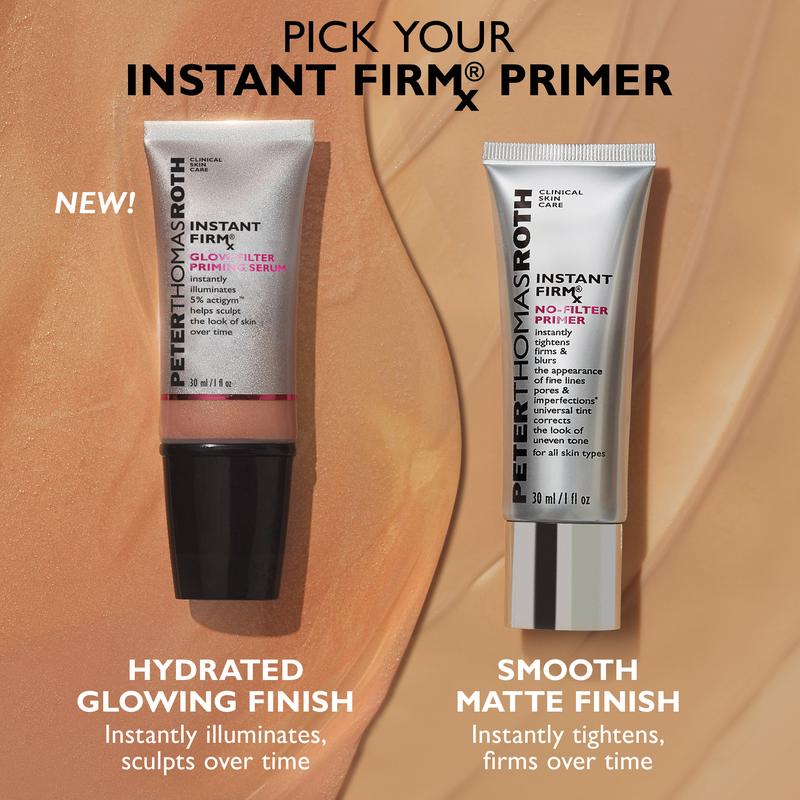 Peter Thomas Roth Dewy Glow Bundle, Water Drench Cloud Cream Moisturizer + Instant FirmX Glow-Filter Primer