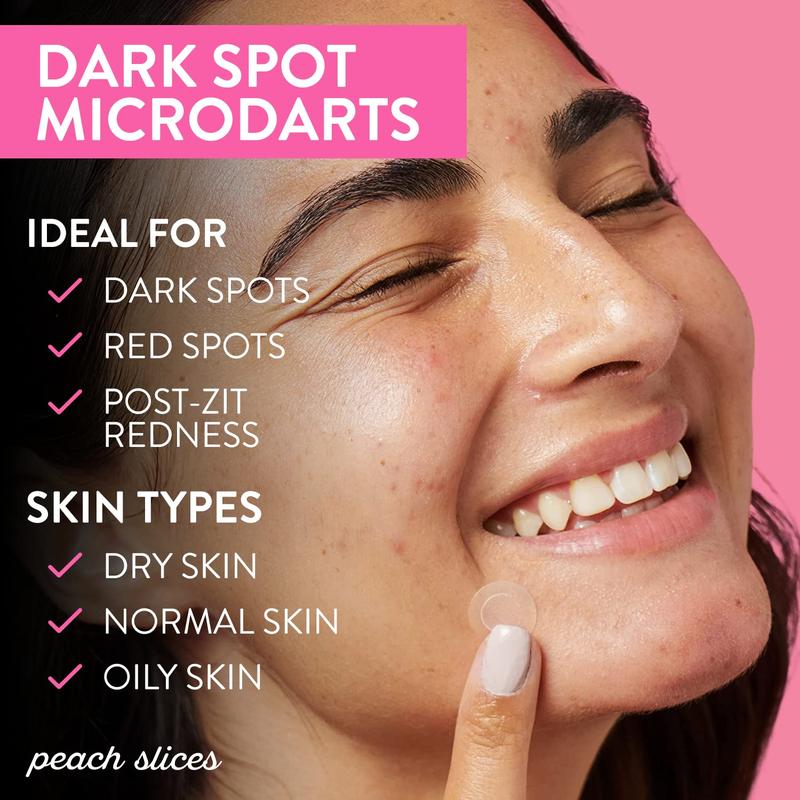 Peach Slices MicroDarts | For Post-Blemish Redness | Self-Dissolving | Niacinamide, Vitamin C, Hyaluronic Acid, and Cica | Vegan | Cruelty Free | 9 Patches