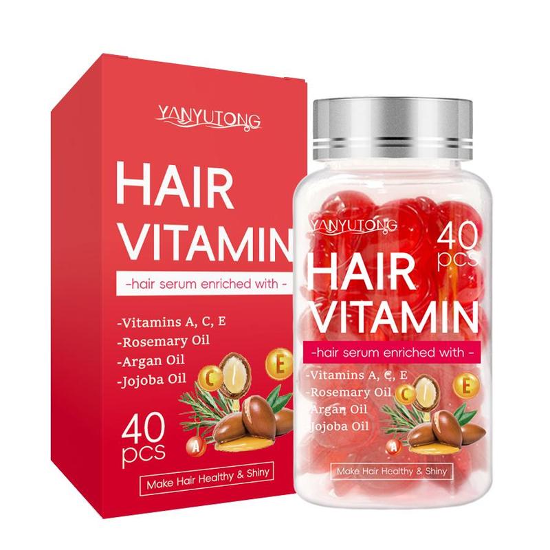 Hair Vitamin Capsule, 40pcs box Hair Vitamin Serum, Moisturizing Hair Care Capsule, Hair Care Product for Women & Men