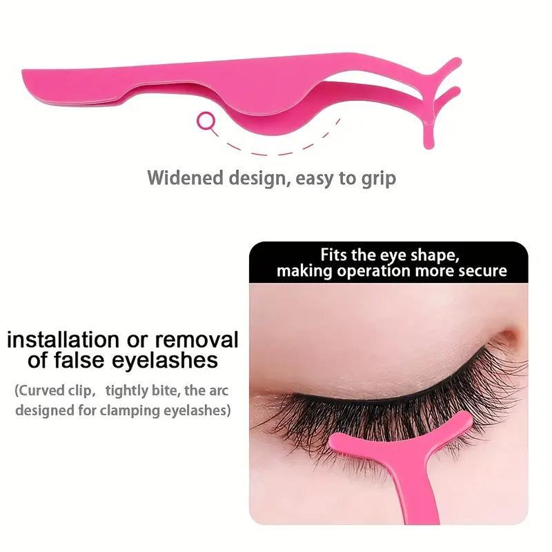 False Eyelashes Extension Applicator Tool, 1 Count Fish Tail Clip, Auxiliary Clip, Tweezers Nipper Tool, Christmas, Christmas Gift