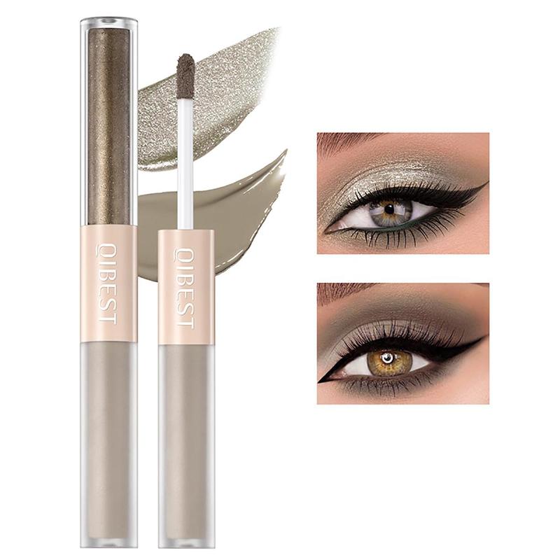 Double Ended Eyeshadow, 1 Count Matte & Pearly Eye Shadow, Long Lasting Shimmering Eye Shadow, Eyeshadow Stick