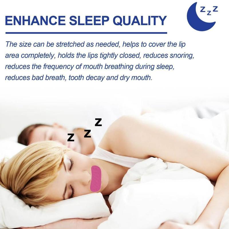 60 Count Breath Mouth Tape Gentle Micropore Tape Comfort Sleep Patch,Anti-snoring Mouth Tape for Mouth Breathing,Anti Snoring Sleep Sticker for Daily Use