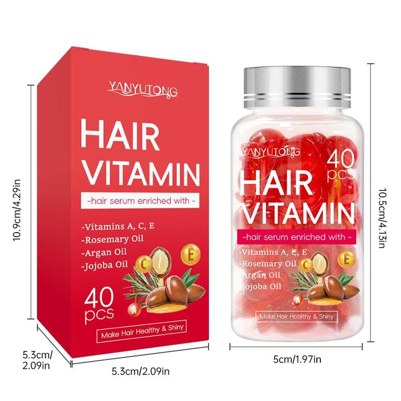 Hair Vitamin Capsule, 40pcs box Hair Vitamin Serum, Moisturizing Hair Care Capsule, Hair Care Product for Women & Men