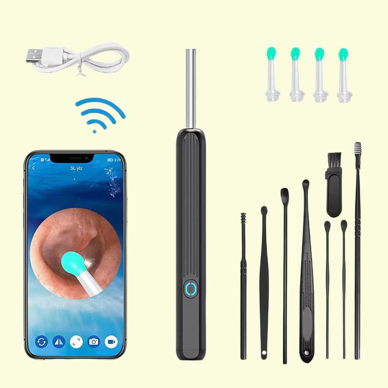 Intelligent Visual Ear Scoop Kit, 1 Set Ear Wax Remover Kit, Ear Cleaning Tool for Adults