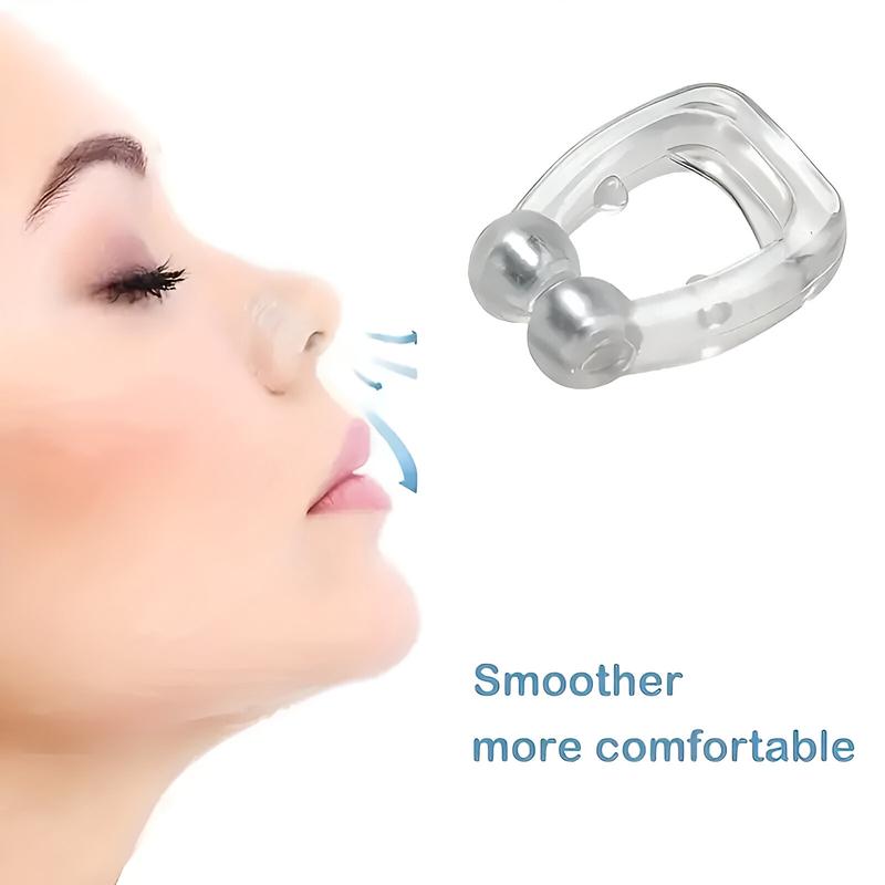 Magnetic Snoring Stopper Nose Clip – Comfortable Silicone, Easy to Use, Reusable Anti-Snoring Solution