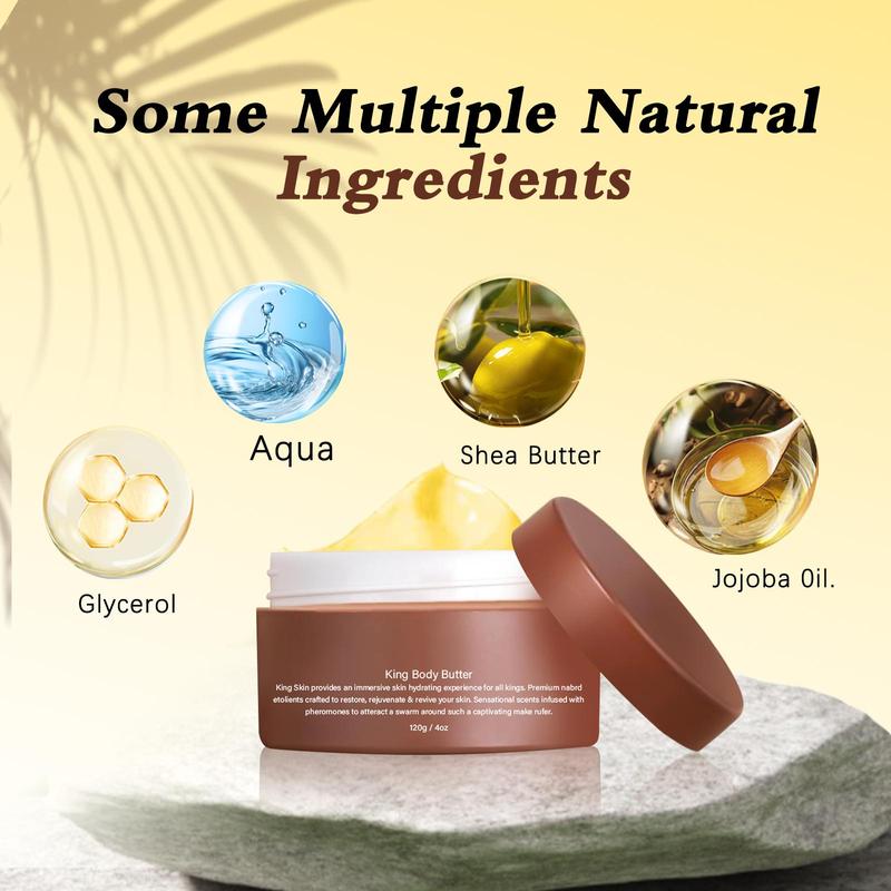 Organic Cologned Body Butter, 1 Box 2 Boxes Moisturizing Body Cream, Easy To Apply, Hydrating Body Lotion for Men, Body Care Product for Men, Christmas Gift