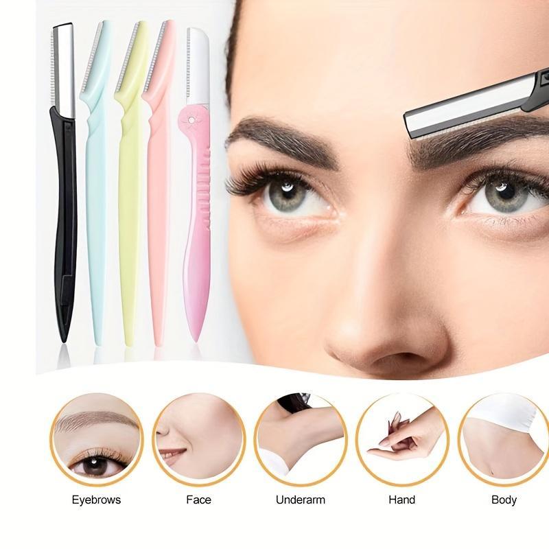 Eyebrow Trimmer Set, 13pcs set Eyebrow Shaping Tool & Eyelash Curler & Brush & Tweezers & Scissors, Facial Hair Shaving Tool, Makeup Tool for Women