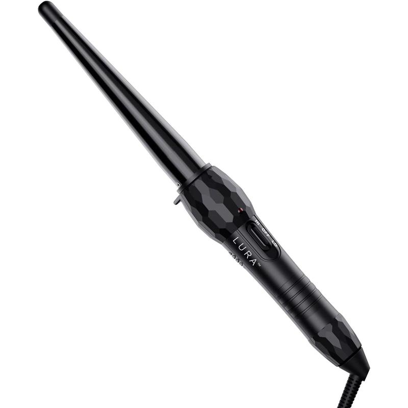 Ceramic Tourmaline Coating Curling Wand, 1 2-1 Inch Barrel Hair Curler with 2 Heat Setting (320 410℉), Suitable for All Hair Types Comfort