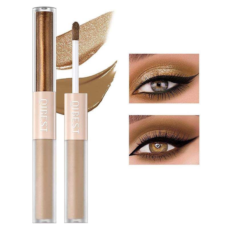 Double Ended Eyeshadow, 1 Count Matte & Pearly Eye Shadow, Long Lasting Shimmering Eye Shadow, Eyeshadow Stick