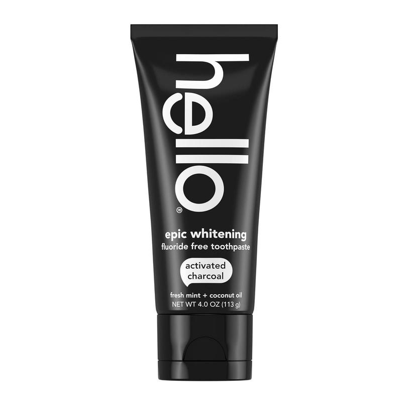 Activated Charcoal Epic Whitening Fluoride Free Toothpaste, Fresh Mint + Coconut Oil, Vegan & SLS Free