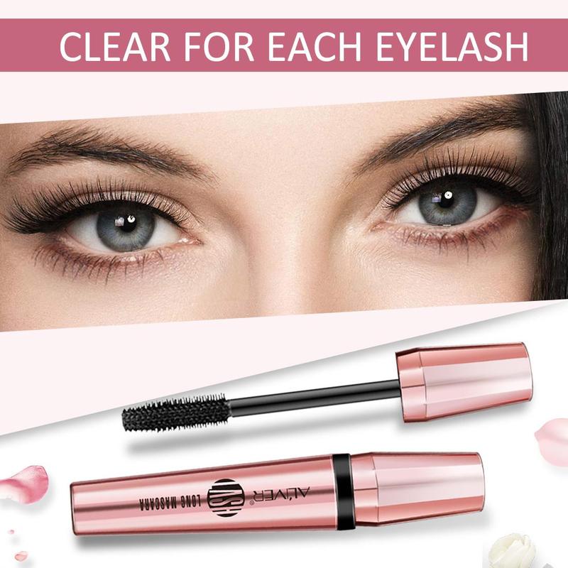 4D Long Mascara, 1 2 Counts Natural and Long-lasting Eyelash Extensions Mascara, Professional Eye Mascara for Women & Girls