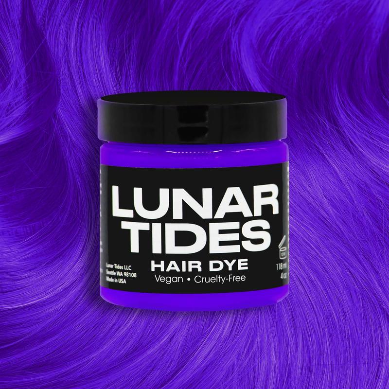 Lunar Tides Bright Violet Hair Color Semi-permanent - Orchid Purple  4oz