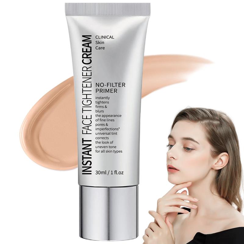 [2PCS SAVE $15]Barubt Face Tightener, Instant Face Tightener Cream, Face Tightener No-Filter Primer, Instant Face Tightener No-Filter Primer, Wrinkle Reducing Skin Tightening Cream