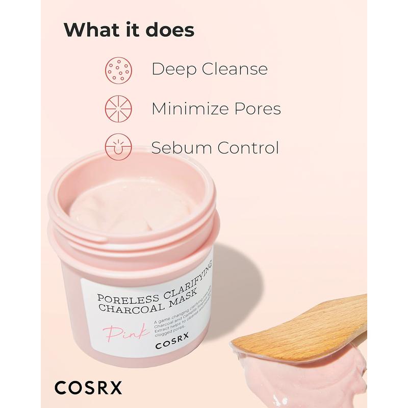 [COSRX OFFICIAL] Poreless Clarifying Charcoal Mask Pink 110g pore minimizing