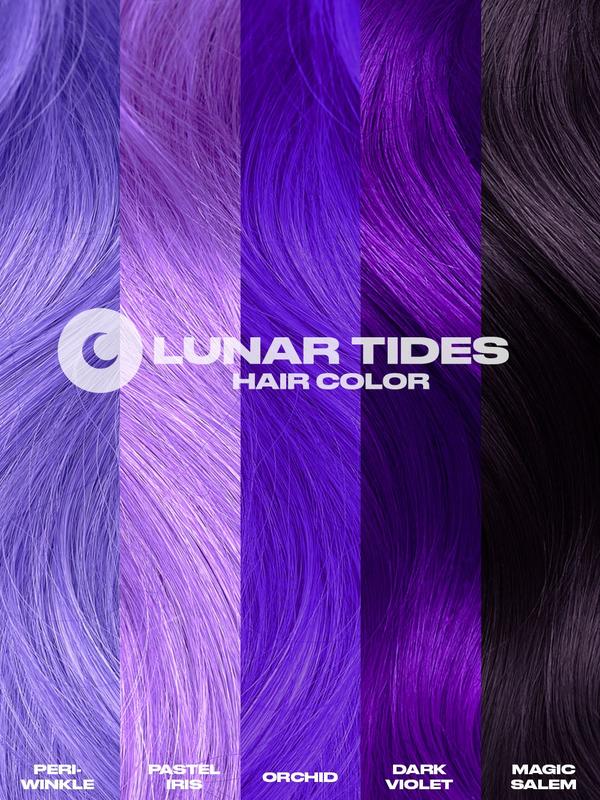 Lunar Tides Bright Violet Hair Color Semi-permanent - Orchid Purple  4oz