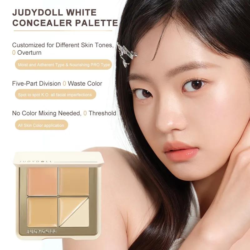 Judydoll Tracelss Cloud-touch 5 Shades Concealer Palette #01 Light Skin Tone Foundation Makeup