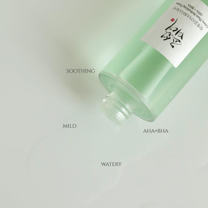 [Beauty of Joseon] Green plum refreshing toner : AHA + BHA 150ml, Refreshing Facial Essence Moisturizer Mild Exfoliating Salicylic Acid for All Skin Types, Daily Exfoliating Toner, Lightweight Watery Texture, Korean Skin Care