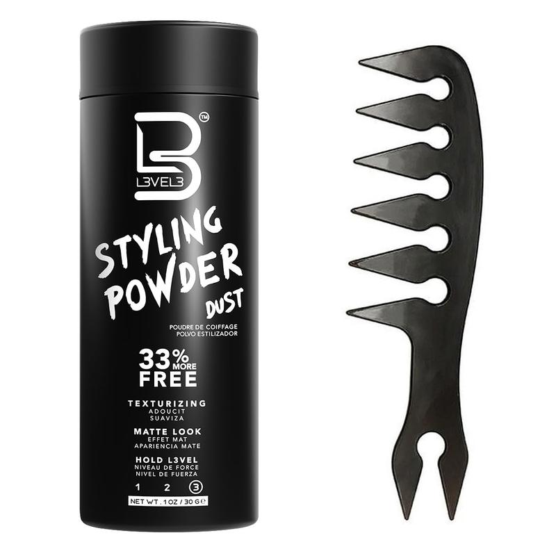 L3 Level 3 Styling Powder - Natural Look Mens Powder - Easy to Apply with No Oil or Greasy Residue