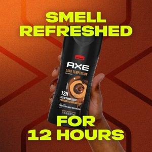 Axe Dark Temptation Refreshing Long Lasting Men's Body Wash, Dark Chocolate, 16 fl oz