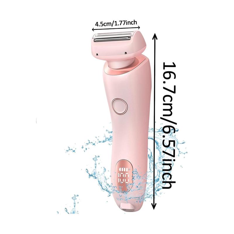 Women's Comfort Electric Shaver, 1 Set Rechargeable Detachable Bikini Hair Trimmer, Wet & Dry Use Electric Trimmer for Women, Electric Shaver Body Trimmer Body Hair Trimmer Body Trimmer for Men and Women, Summer Gift, Shaver for Women