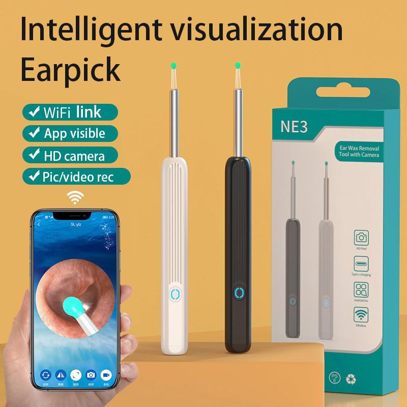 Intelligent Visual Ear Scoop Kit, 1 Set Ear Wax Remover Kit, Ear Cleaning Tool for Adults