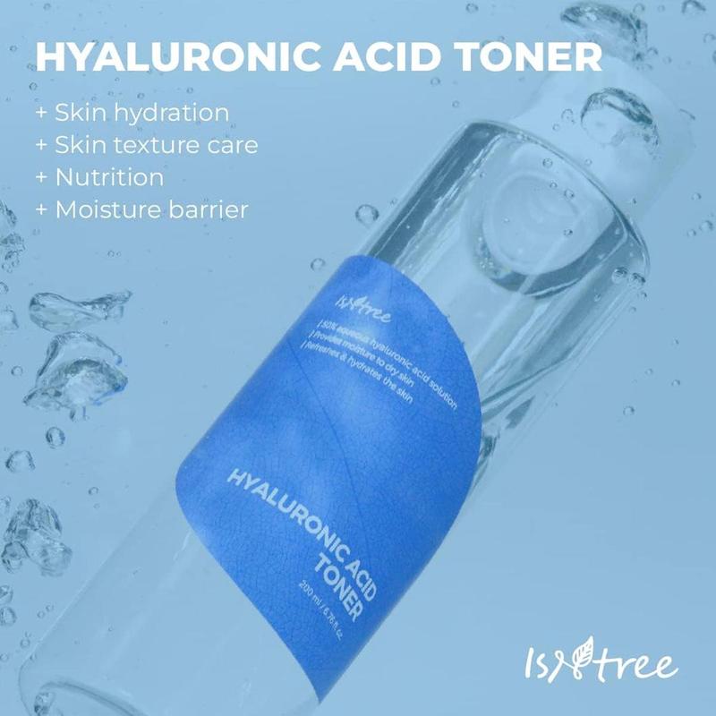 [Isntree] Hyaluronic Acid Toner 200ml,Hydrating and Soothing Toner, Facial Toner for All Skin Types, Daily Deep Hydration Toner, aqueous hyaluronic acid Toner, Multi Toner, Waterfall Toner, Viral Toner Moisture Moisturize, Korean Skincare