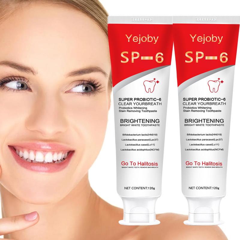 SP-6 [Triple Whitening] Super Probiotic Sp-6 Toothpaste, Sp-6 Ultra Whitening Toothpaste, Sp 6 Toothpaste,Fresh Breath, Sp-6 Toothpaste 4.9 oz SP-10,SP-10 SP-8 SP-4 sp-10 sp-8 sp-4 sp8 sp6 sp4 SP-10