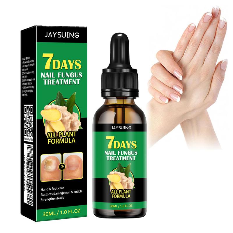 JAYSUING 7 days  Ginger Nail Oil  - Thickens and Strengthen for Glowing, Beautiful Nails