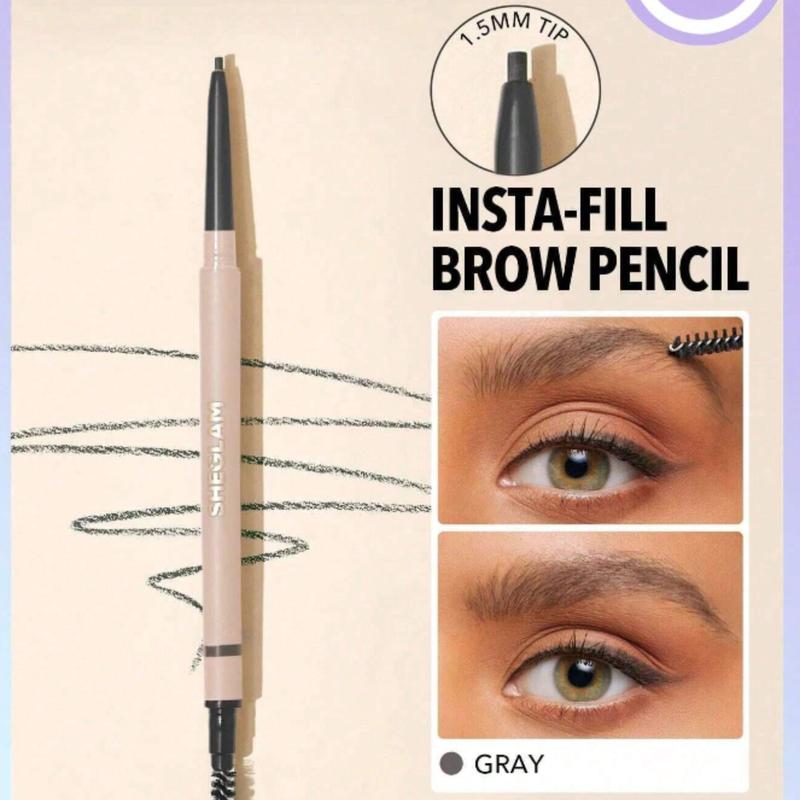 SHEGLAM Brow Pencil-Dark Brown Long Lasting  Auto Eyebrow Pen Sweat-Proof Anti-Oil Non-Sticky Ultra-Slim Eyebrow Makeup Black Friday Eyebrow