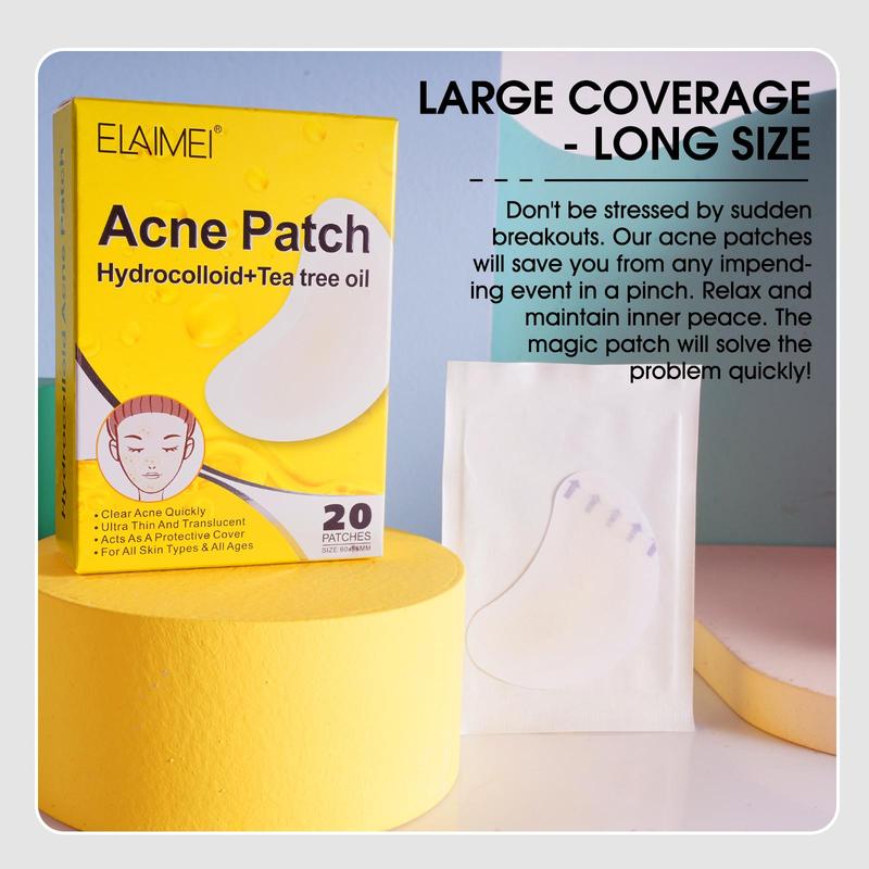 Ance Patch, 20pcs box Hydrocolloid Acne Cover Patch for Christmas Gift, Acne Patches for Face, Skin Care Product for Women & Men