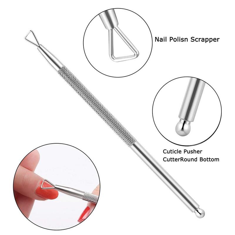 Cuticle Trimmer Kit, 4 Counts set Cuticle Remover Kit, Nail Nipper Nail Pusher Cuticle Peeler Scraper Tool Kit, Durable Foot Dead Skin Clipper Manicure Pedicure Tools, Professional Nail Care Tool