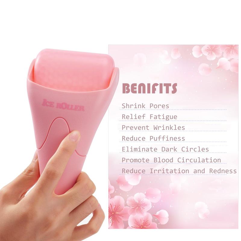 Ice Roller for Face, Eyes and Whole Body Relief, Migraine Relief and Blood Circulation Skin Care Tool- Pink