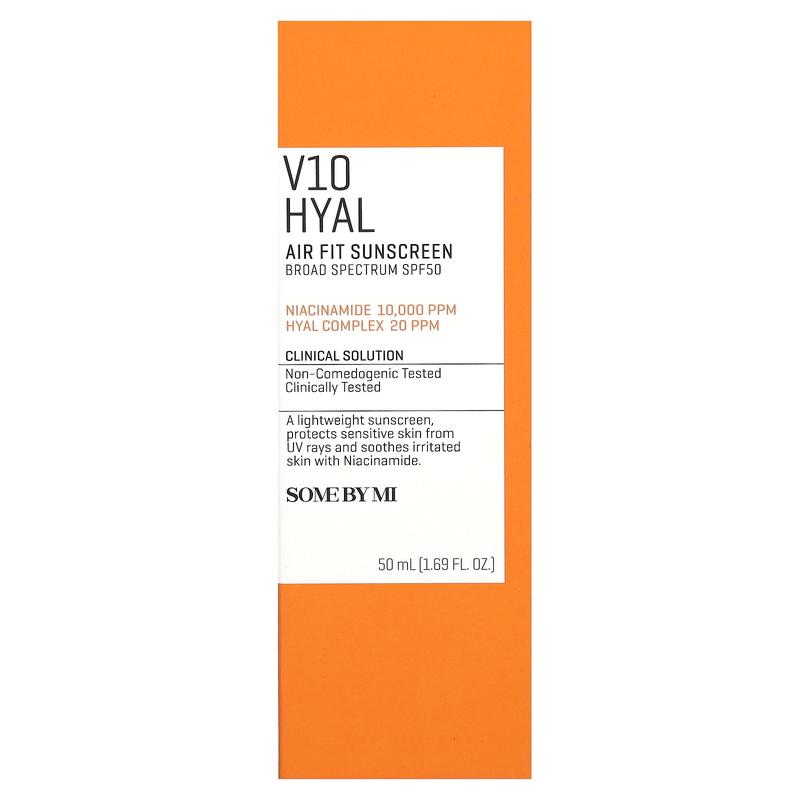 SOME BY MI V10 Hyal, Air Fit Sunscreen, SPF 50 , 1.69 fl oz (50 ml)