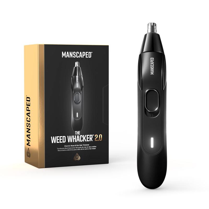 MANSCAPED® Weed Whacker® 2.0 Electric Nose & Ear Hair Trimmer – 7,000 RPM Precision Tool with Rechargeable Battery, Wet Dry, Easy to Clean, Improved Stainless Steel Replaceable Blade Comfort