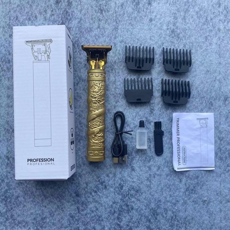 Electric Hair Clipper for Men, 1 Set R-shaped Rounded Tentacles Hair Trimmer with Limited Comb & Accessories, Multi-use Hair Grooming Tool for Home Salon