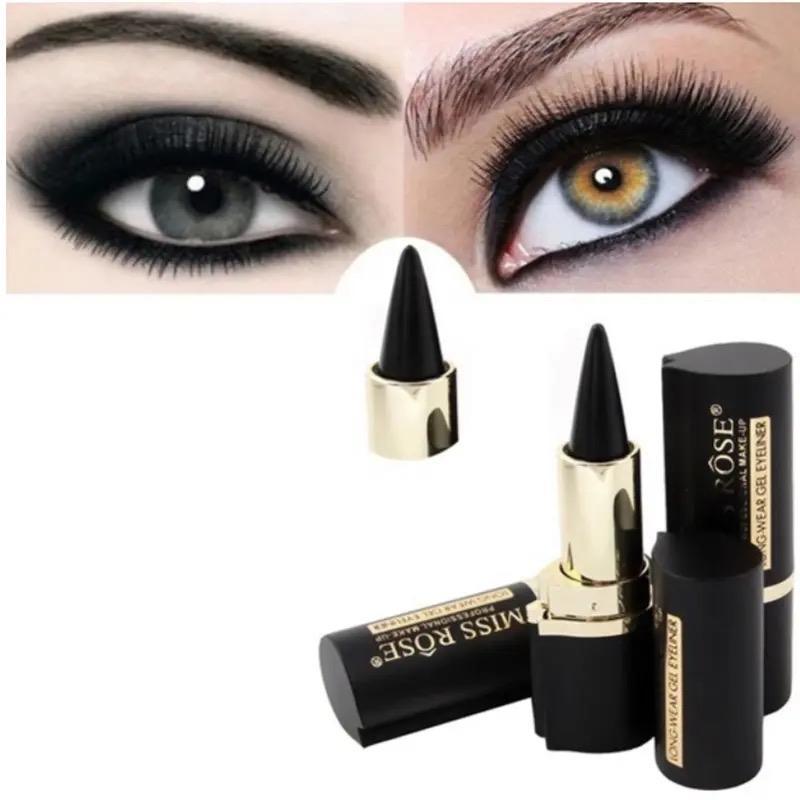 1PCS Natural Black Eyeliner Cream WaterproofLong-lasting Quick Dry Eye Liner Pen MakeupTools Eyeliner Pencil Cosmetics Lipliner