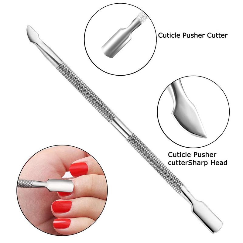 Cuticle Trimmer Kit, 4 Counts set Cuticle Remover Kit, Nail Nipper Nail Pusher Cuticle Peeler Scraper Tool Kit, Durable Foot Dead Skin Clipper Manicure Pedicure Tools, Professional Nail Care Tool