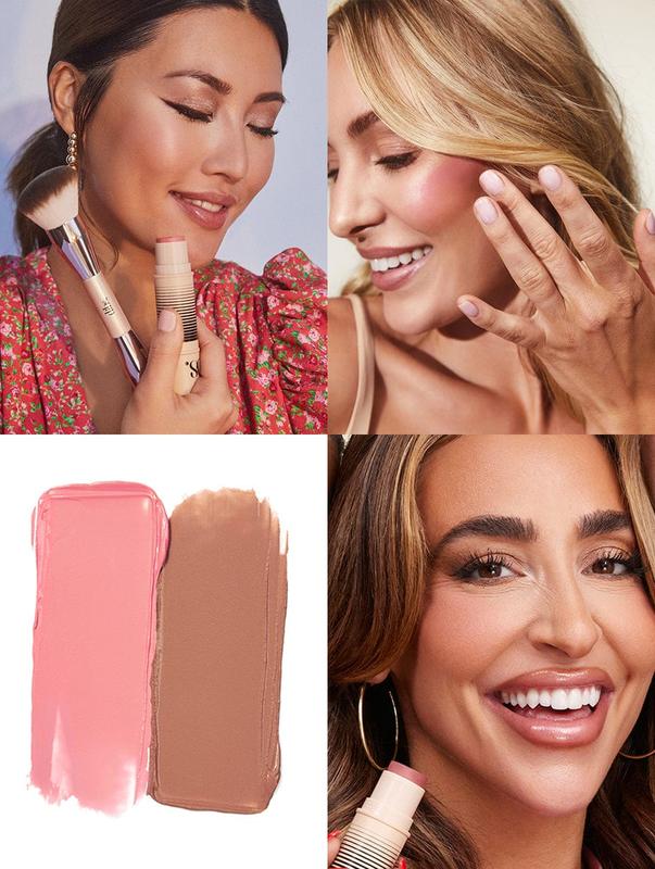 DIBS Beauty Desert Island Duo - Award Winning Blush and Bronzer Stick with Nine Beautiful Shades