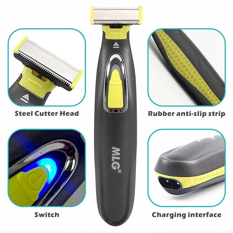 Portable Electric Shaver, 1 Set USB Rechargeable T-shaped Blade Razor, Washable Beard Hair Trimmer for Men and Women, Personal Care Appliances