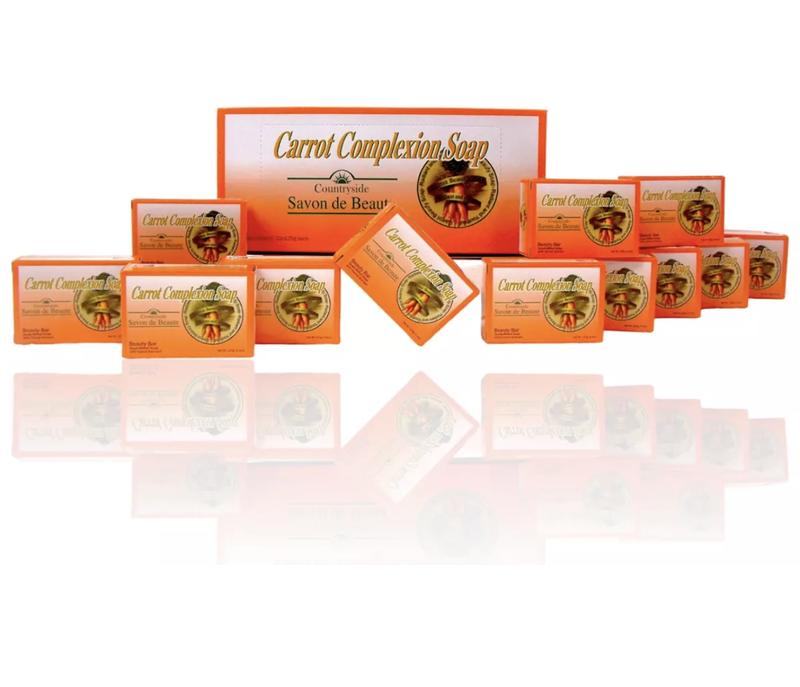 Case of 12 carrot complexion soap, savon carrot, carrot soap Body Care Skin Repair Comfort Cleanser Cleansing Body Wash