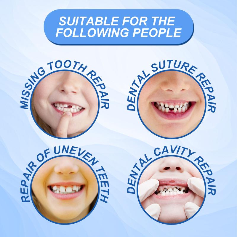 Solid Dental Gel Fixing Teeth Temporary Filling Cavities Filling Gel Dentures Denture Gap Filling Gel oral health management Adjustable Snap-On Veneer Teeth Covers