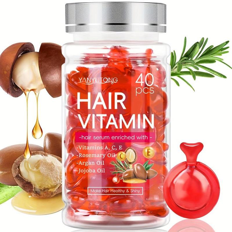 Hair Vitamin Capsule, 40pcs box Hair Vitamin Serum, Moisturizing Hair Care Capsule, Hair Care Product for Women & Men