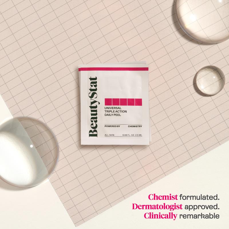 BeautyStat Universal Triple Action Daily Peel - Exfoliates, Brightens, & Firms - Chemist Created - Dermatologist Tested Skincare Exfoliant Skincare Exfoliant